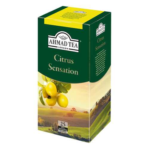 Чай черный Ahmad Tea citrus sensation с лимоном и лаймом 25 пакетиков в Светофор
