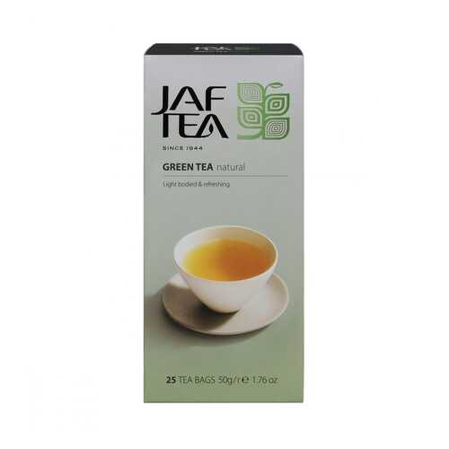 Чай Jaf Tea Green Natural зеленый 25 пакетиков в Светофор