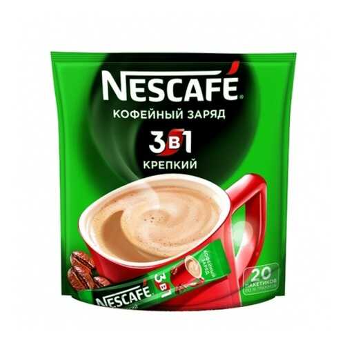 Кофейный напиток растворимый Nescafe 3в1 крепкий 16 г 20 пакетиков в Светофор