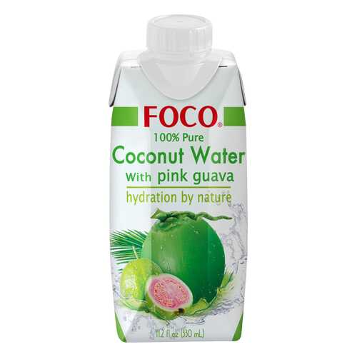 Вода кокосовая Foco с розовой гуавой 330 мл в Светофор