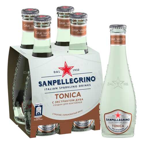 Напиток безалкогольный газированный S.Pellegrino Tonica, 4 шт по 0,20л в Светофор