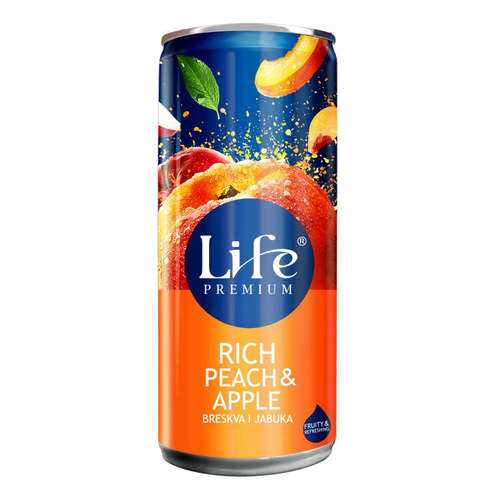 Сок яблочно-персиковый Life Premium Румяный персик 0.25 л в Светофор