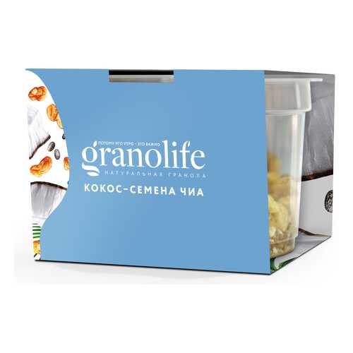 Гранола Granolife кокос-семена чиа 60 г в Светофор