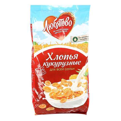 Хлопья Любятово кукурузные 300 г в Светофор