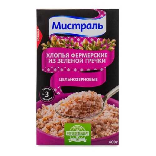 Хлопья Мистраль из зеленой гречки 400 г в Светофор