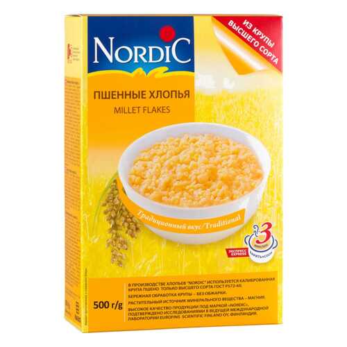 Хлопья пшенные Nordic 500 г в Светофор