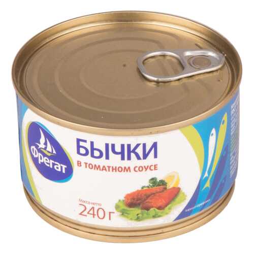 Бычки Фрегат в томатном соусе 240 г в Светофор