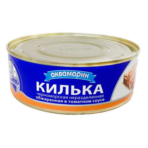 Килька черноморская неразделанная обжаренная в томатном соусе Акваиарин 240 гр. в Светофор