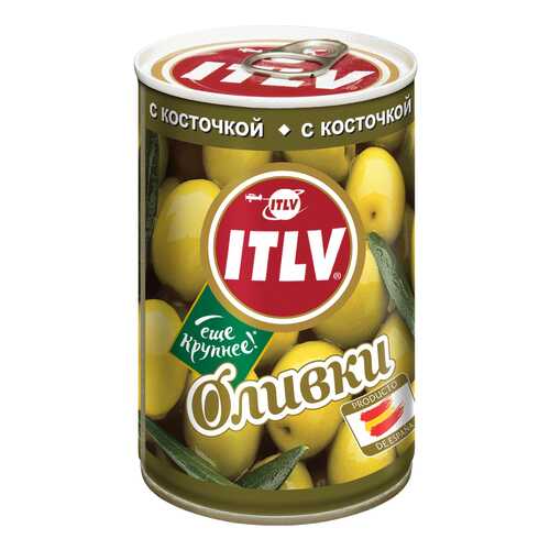 Оливки ITLV с косточкой 300 г в Светофор