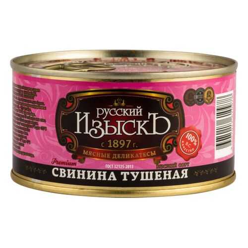 Свинина тушеная Русский Изыскъ высший сорт 325 г в Светофор