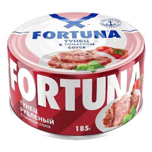 Тунец Fortuna рубленый в томатном соусе 185 г в Светофор