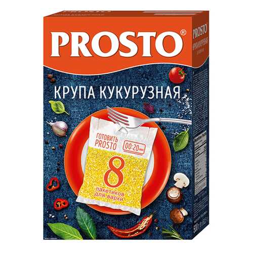 Крупа кукурузная Prosto в пакетиках 8*62.5 г 500 г в Светофор