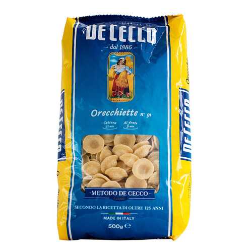 Макароны De Cecco orecchiette из твердых сортов пшеницы 500 г в Светофор