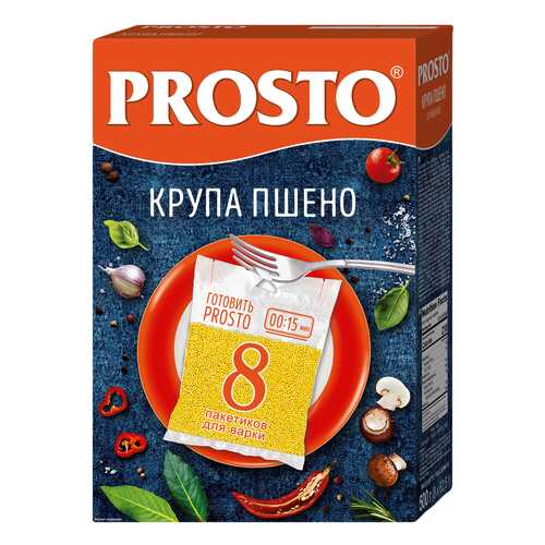 Пшено Prosto высший сорт 62.5 г*8 пакетиков 500 г в Светофор