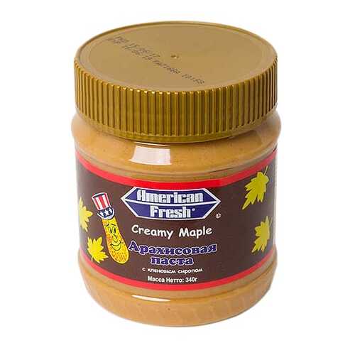 Арахисовая паста American Fresh с кленовым сиропом 340 г в Светофор