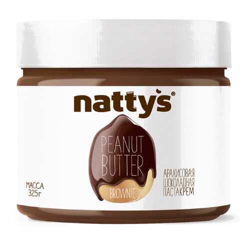 Арахисовая паста Nattys Brownie с тертым какао 325 г в Светофор