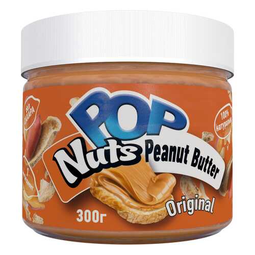 Арахисовая паста POP Nuts Peanut Butter Original, Натуральная, 300 г в Светофор