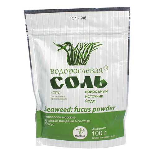 Соль Водорослевая соль с фукусом 100г в Светофор