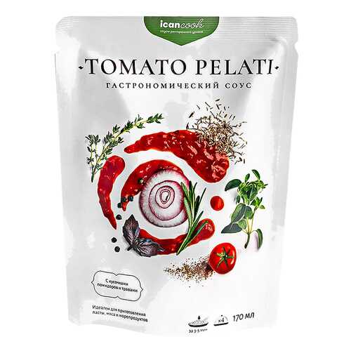 Соус icancook Tomato pelati гастрономический 170 мл в Светофор