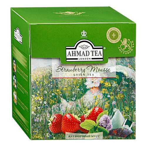Чай Ахмад зеленый листовой клубничный мусс 20*1.8 г в Светофор