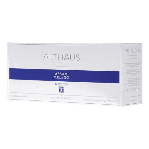 Чай Althaus Assam Meleng черный байховый в пакетиках 20*4 г в Светофор