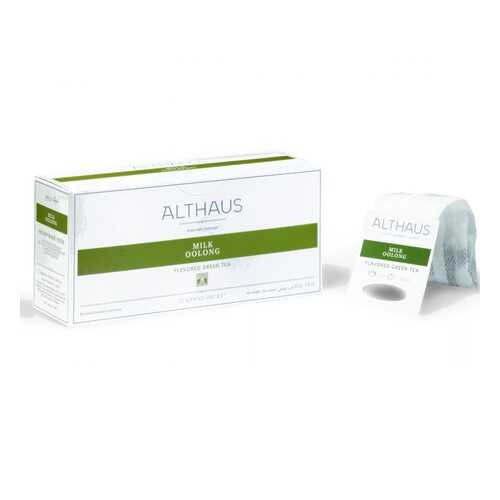 Чай Althaus Milk Oolong, зелёный с добавками, 20 пакетиков в Светофор