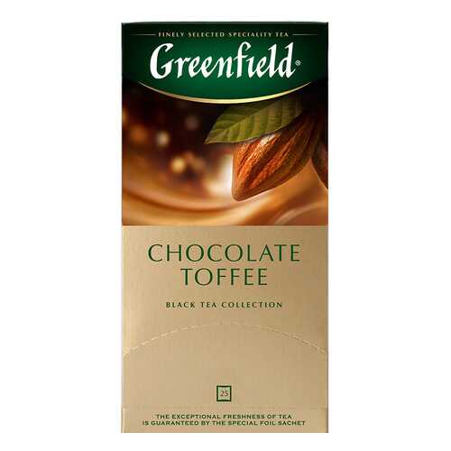 Чай черный Greenfield Chocolate Toffee 25 пакетиков в Светофор