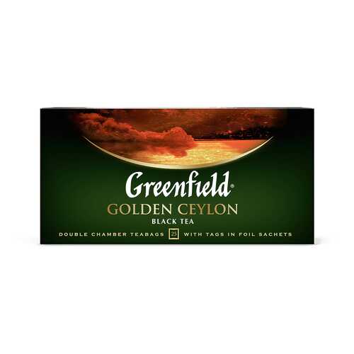 Чай черный Greenfield Golden Ceylon 25 пакетиков в Светофор