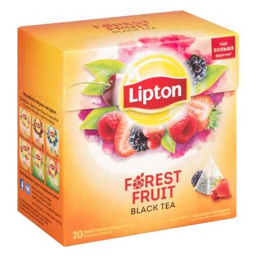 Чай черный Lipton forest fruit 20 пакетиков в Светофор