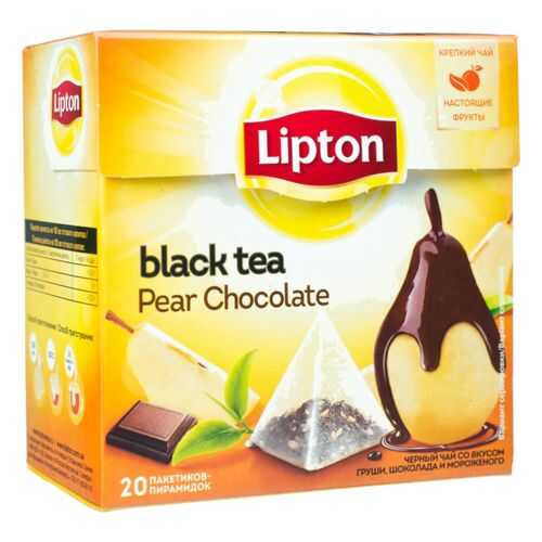 Чай черный Lipton pear chocolate 20 пакетиков в Светофор
