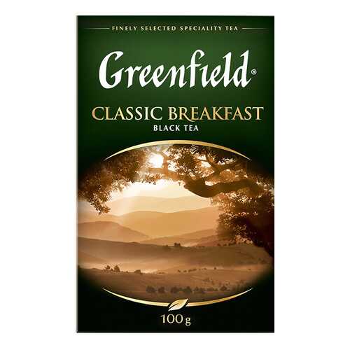 Чай черный листовой Greenfield Classic Breakfast 100 г в Светофор