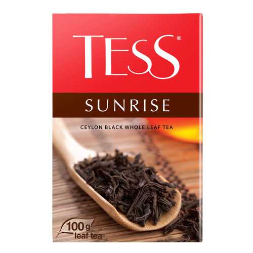 Чай черный листовой Tess Sunrise 100 г в Светофор