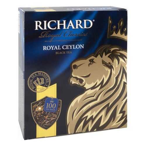 Чай черный Richard royal ceylon 100 пакетиков в Светофор