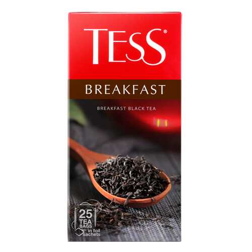 Чай черный Tess Breakfast 25 пакетиков в Светофор