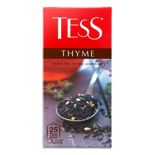 Чай черный Tess Thyme 25 пакетиков в Светофор