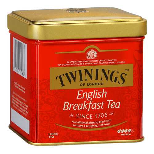Чай черный Twinings английский для завтрака байховый 100 г в Светофор