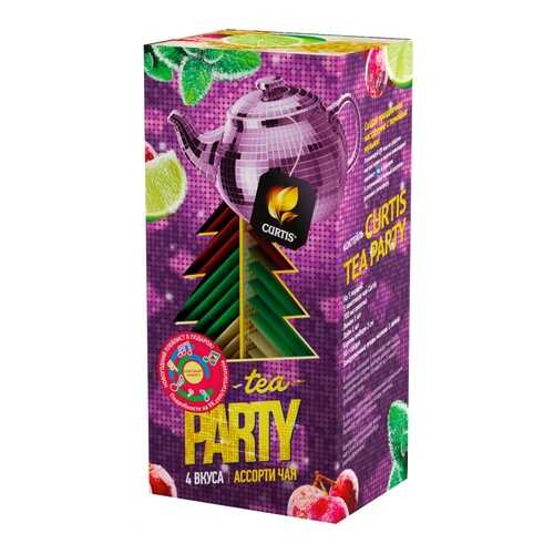 Чай Curtis Tea Party ассорти 32 сашетов в Светофор