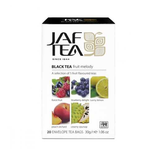 Чай Jaf Tea Fruit Melody черный с добавками ассорти 5 видов по 4 сашета в Светофор