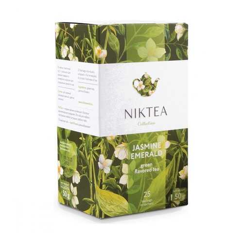 Чай Niktea Jasmine Emerald зеленый с жасмином 25 пакетиков в Светофор