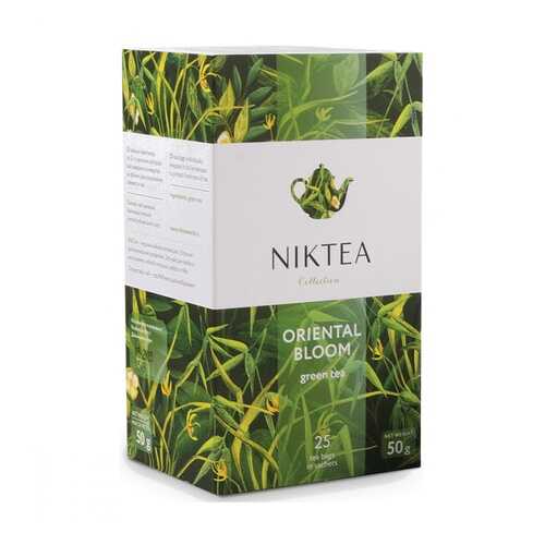 Чай Niktea Oriental Bloom зеленый 25 пакетиков в Светофор
