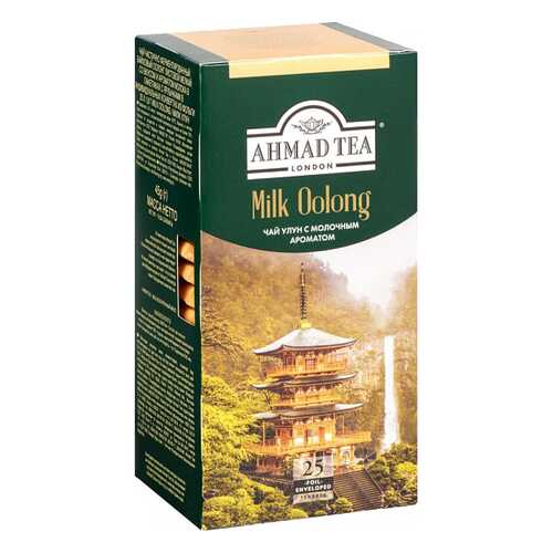 Чай зеленый Ahmad Tea milk oolong 25 пакетиков в Светофор