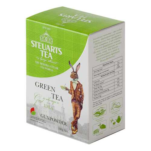 Чай зеленый листовой Steuarts green tea gunpowder 100 г в Светофор