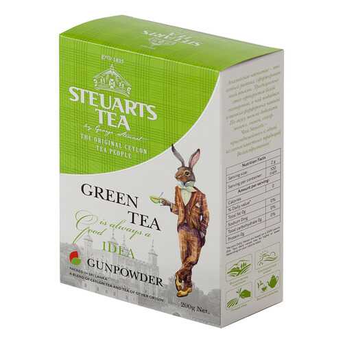 Чай зеленый листовой Steuarts green tea gunpowder 200 г в Светофор