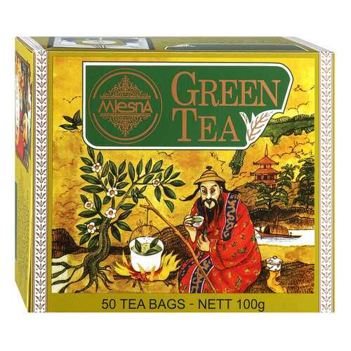 Чай зеленый Mlesna Green Tea, 50 пак*2г Шри-Ланка в Светофор