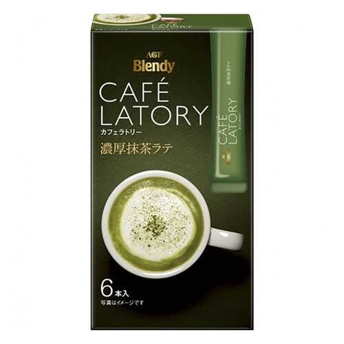 Чай зеленый растворимый AGF Cafe Latory Бленди латте в стиках 6 шт в Светофор