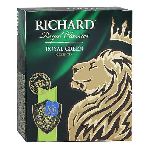 Чай зеленый Richard royal green 100 пакетиков в Светофор