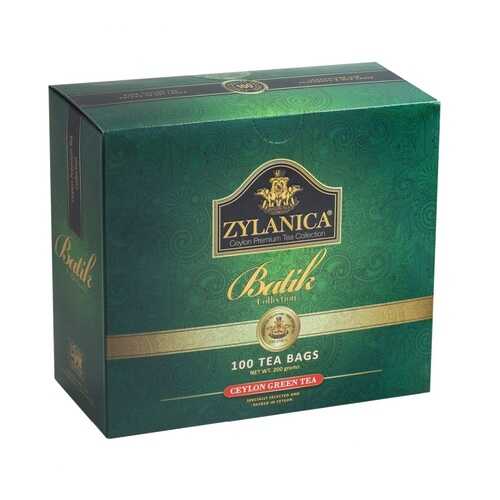 Чай Zylanica Batik Collection зеленый 100 пакетиков в Светофор