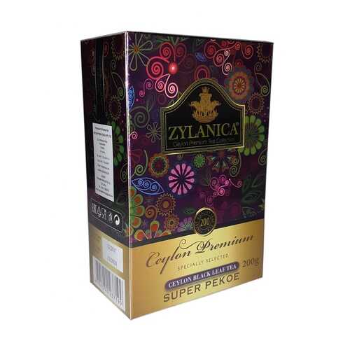 Чай Zylanica Ceylon Premium черный листовой Super Pekoe 200 г в Светофор