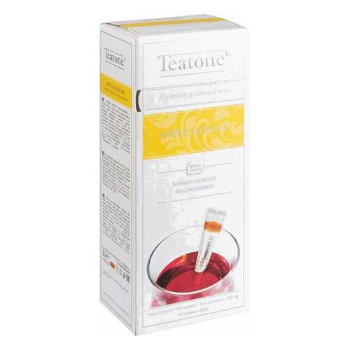 Напиток Teatone apple ginger чайный в стиках яблоко-имбирь 15 пакетиков в Светофор