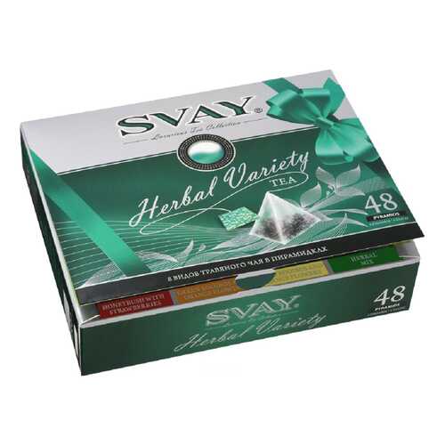 Подарочный набор Svay herbal variety 8 видов травянного чая 48 пакетиков в Светофор